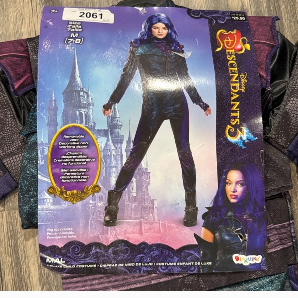 Mal Costume with Wig